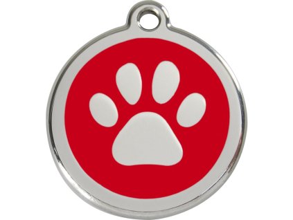 Známka – Tlapka červená