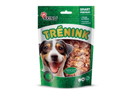 Akinu Trénink jehněčí lupínky s treskou pro psy 120 g