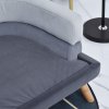 Pohovka pro psy s opěradlem a měkkým potahem, šedá (pes do 20 kg a 50 cm)