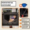 Skládací cestovní box pro psy M, antracitový