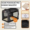Skládací cestovní box pro psy M, antracitový