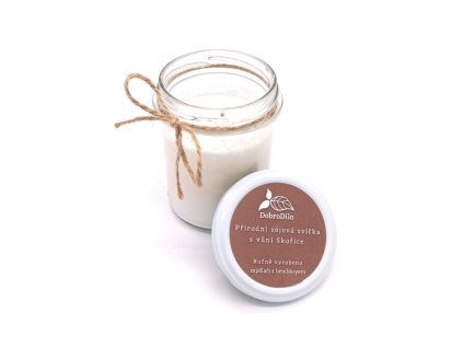 sójová svíčka přírodní skořice
