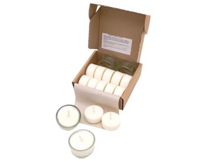 přírodní čajové svíčky Levandule