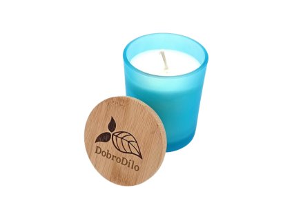 Přírodní sojová svíčka modrá