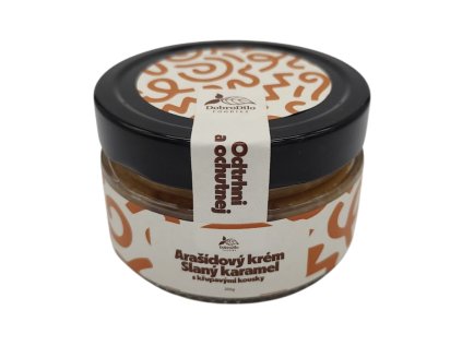 Arašídový krém - Slaný karamel s křupavými kousky 200g