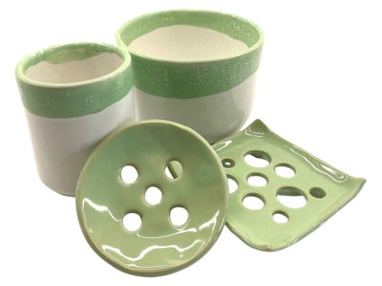 Designová keramická kolekce - Zelená