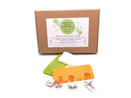 kreativní sada na výrobu mýdel - vykrajovací oranžová