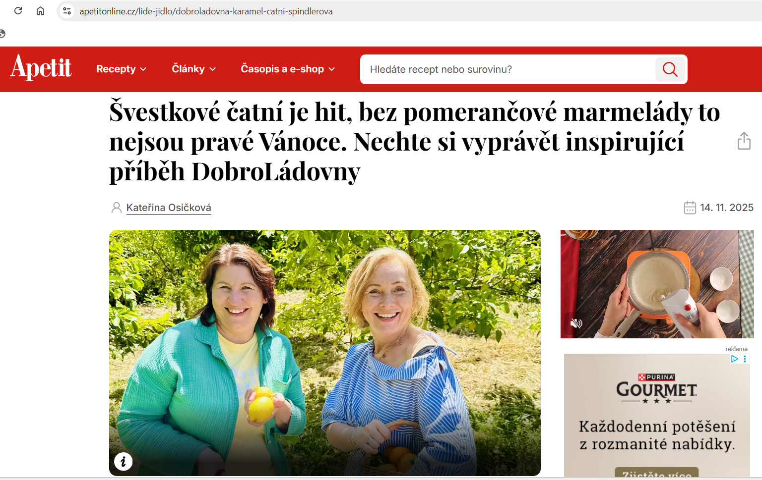 Napsali o nás v Apetitu