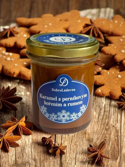 Karamel s perníkovým kořením a rume Dobroládovna