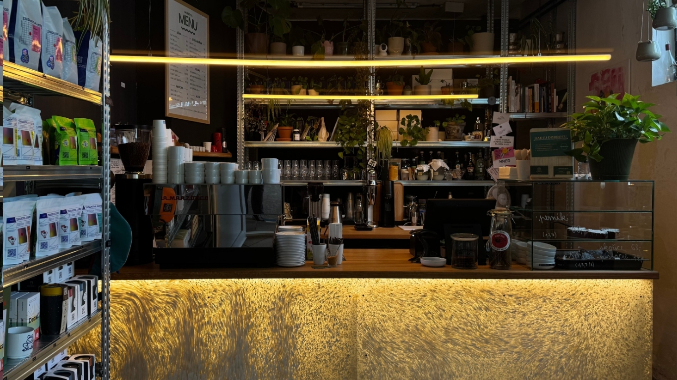 Interiér Dobrota kafe