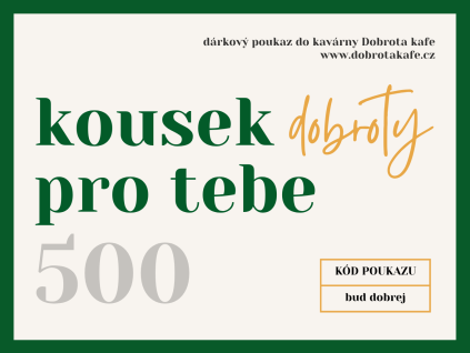 Dárkový poukaz 500kč