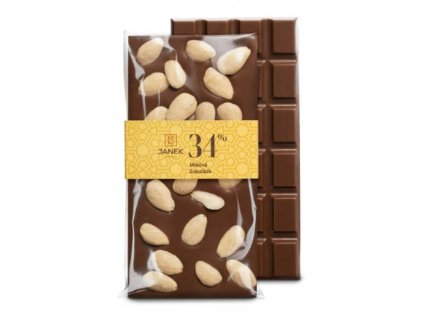 2025 04 09 17 13 56 Mléčná čokoláda s mandlemi jen za 129 Kč 🍫 Čokoládovna JANEK