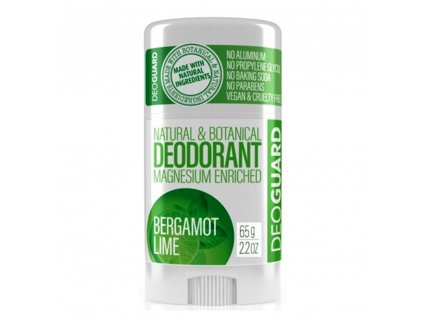 Tuhý dezodorant BERGAMOT A LIMETKA, 65g, Deoguard