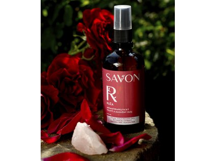 RUŽA - aromaterapeutický telový a masážny olej, 100ml Savon
