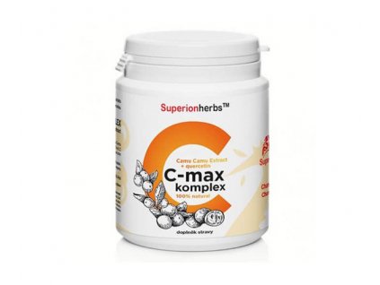 Vitamín C prír. a quercetín - C-MAX komplex, 90kaps Superionherbs