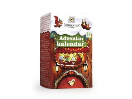Adventný kalendár, 24 očíslovaných čajov BIO, Sonnentor