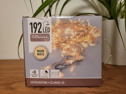 192 led teplá bílá