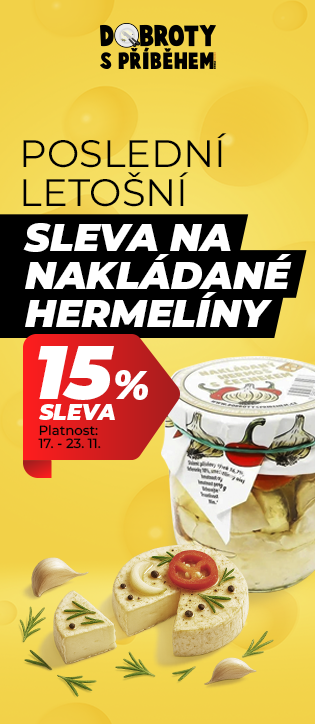 Poslední sleva na hermelíny