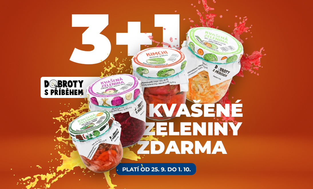 3+1 kvašené zeleniny zdarma