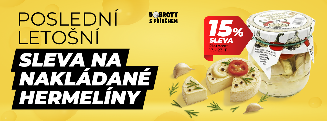 Poslední sleva na hermelíny