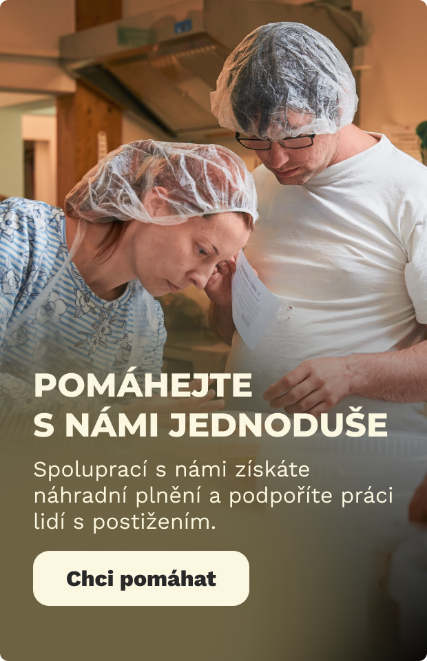 banner - Pomáhejte s námi jednoduše - obrázek z dílny s pracujícími osobami