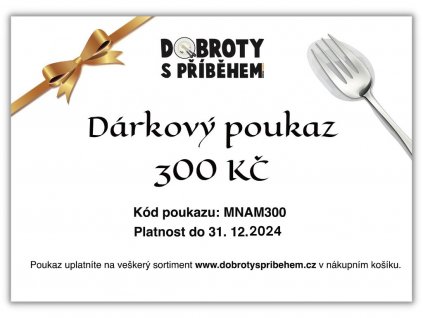 Dárkový poukaz 300kč