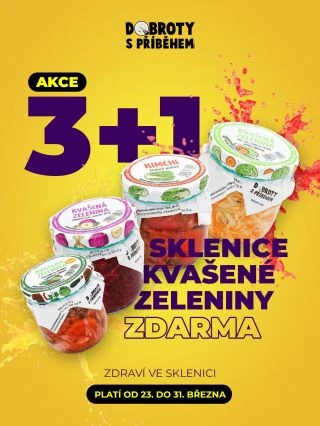 Udělejte si zásoby zdraví ve sklenici! ✅ Právě teď pro vás máme 3+1 sklenici kvašené zeleniny ZDARMA. 👉🏼 Pokud chcete na...