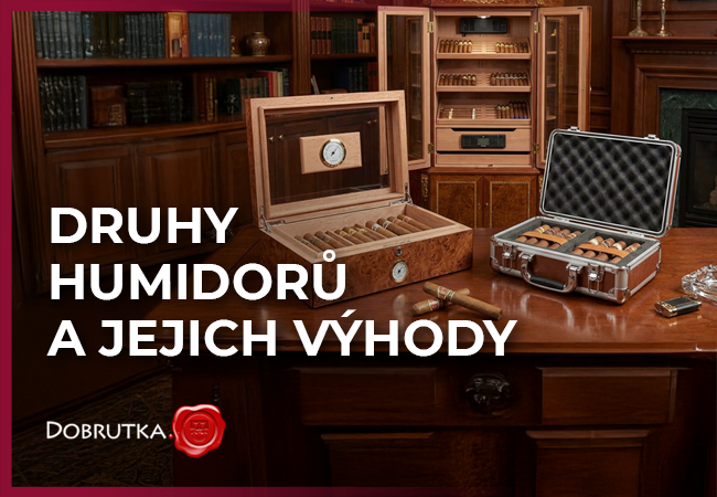 Druhy humidorů a jejich výhody: cestovní, stolní, elektrické a další