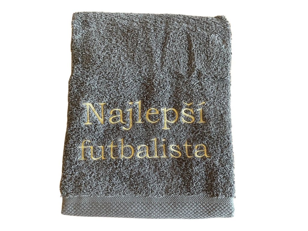 osuška s vyšivkou futbalista