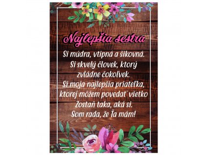 tabulka Naj sestra