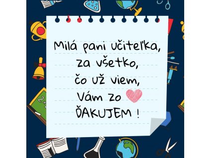 magnetka učitelka dakujem