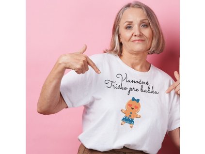 tričko vianoce babka