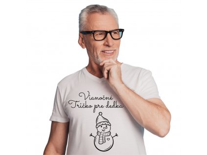 tričko vianoce dedko snehuliak