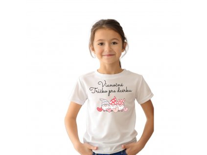 vianoce tričko dcera trpaslici