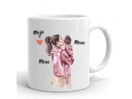 rodinný hrnček mama a dcerka