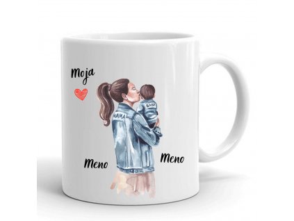 rodinný hrnček mama a syn