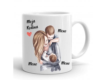 rodinný hrnček mama syn a babo