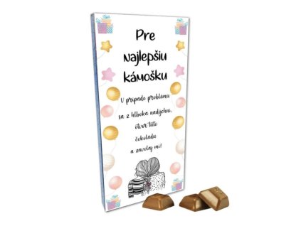 Vtipná čokoláda naj kamoška