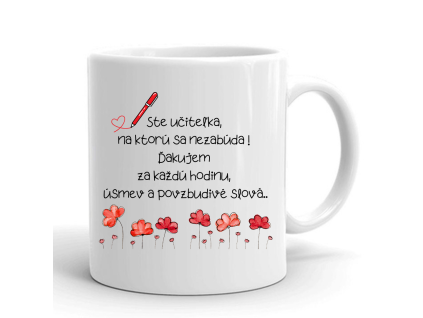 hrnček nezabudnutelna učitelka