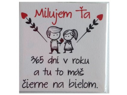 MAGNETKA MILUJEM ŤA