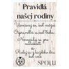 tabulka pravidlá rodiny