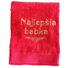 Osuška s výšivkou babka
