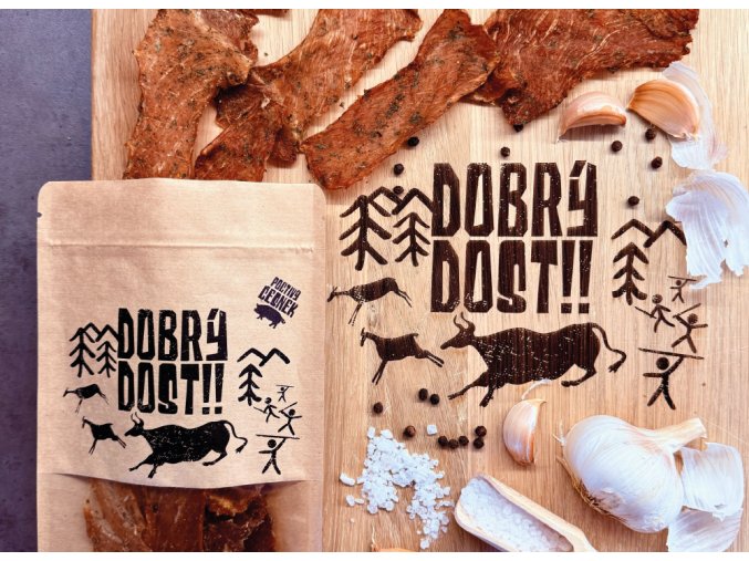 dobry dost poctivy jerky z moravskeho krasu jerky poctivy cesnek