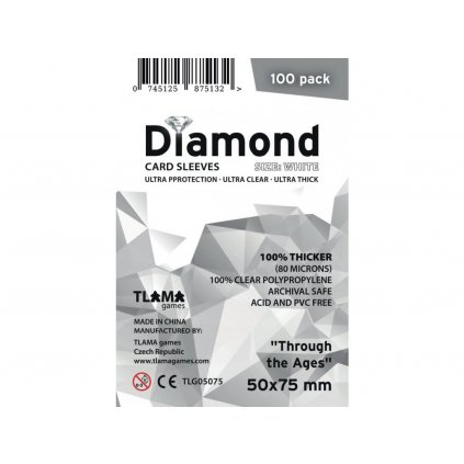 25676 tlama games obaly na karty diamond white through the ages 50x75 mm