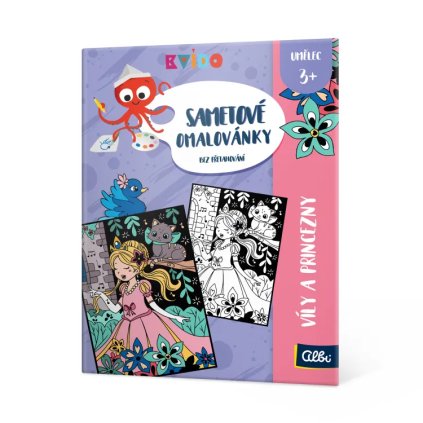 Sametové omalovánky - Víly a princezny