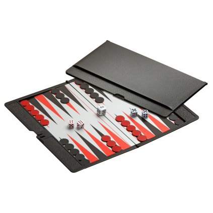 Backgammon, plastová, cestovní hra, magnetická