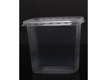 Kelímek s víčkem obdélník - 500 ml, transparent - balení 10ks