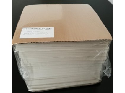 Papír voskovaný oboustranný - archy 20x20cm, 42g/m2, 5kg/3300listů