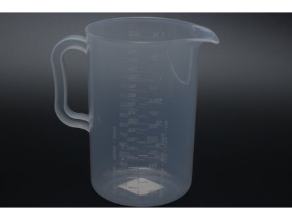 Džbán/ Odměrka kulatá s měrkou NAT - transparent, 1,5l