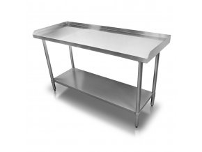 Stůl nerezový s hranou 180x60x86 cm (BEZ SLEVY 5%)